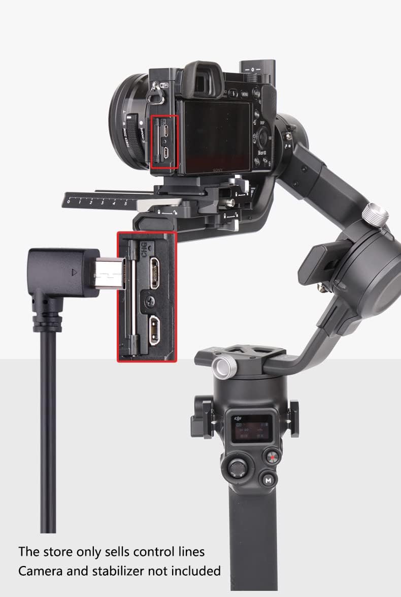 earlife كابل تحكم متعدد الكاميرات USB-C إلى متعدد، لجهاز DJI RS4 Pro RS4 RS3 Pro RS3 Mini RS3 RSC2 RS2 مثبت الكاميرا، لكاميرا سوني A6400 A6500 A6600 A7M3 A7M4 A7R3 A7R4 A7S3 A7S4 RX100VI RX100VII (UP) - Image 5